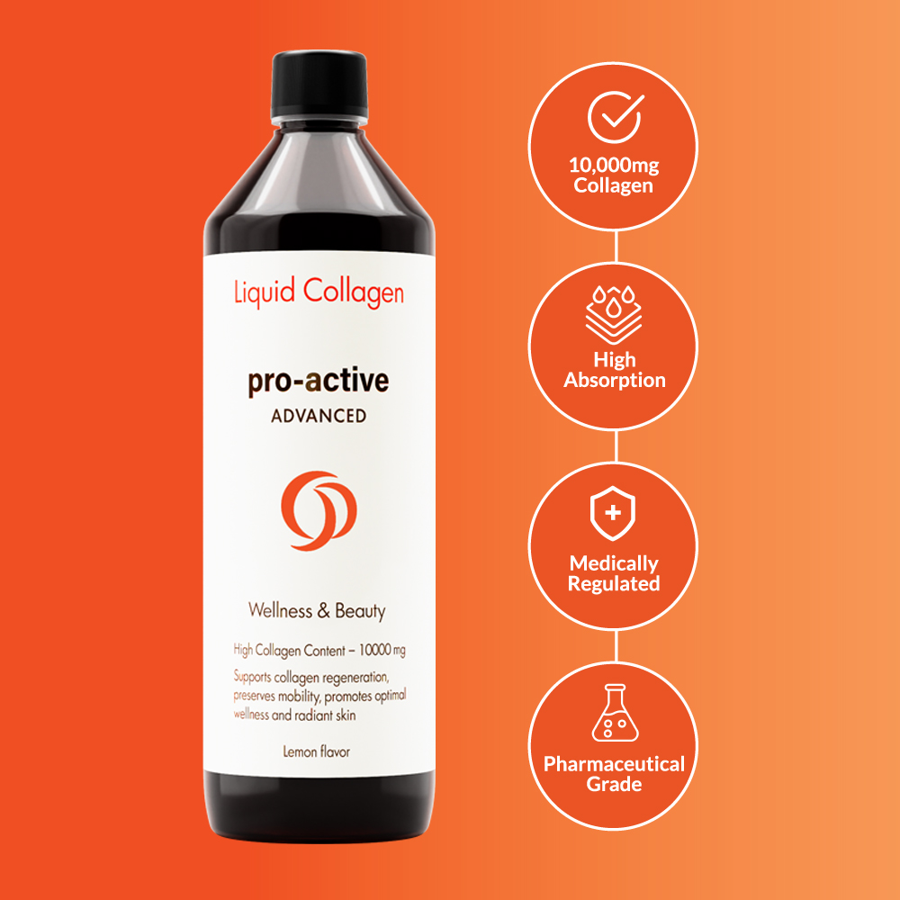 Pro-Active Liquid Collagen Advanced Lemon Flavour - 600ml - Image 3
